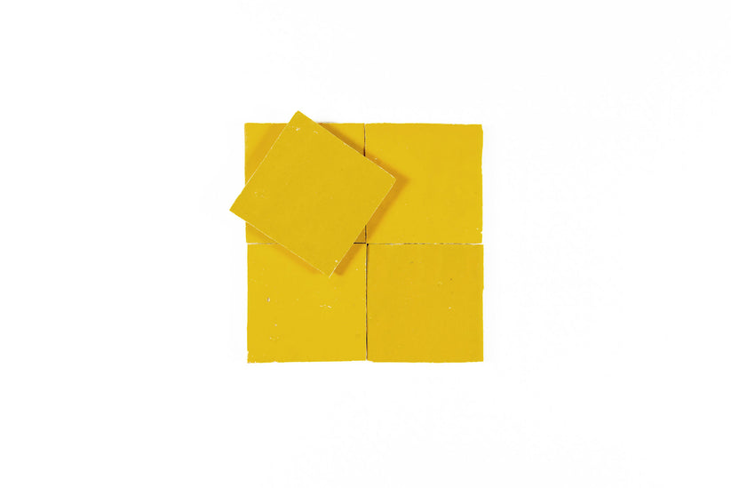 Sognare Zellige Collection - Sunflower 4x4 Square (PLEASE CALL FOR SPECIAL PRICING)