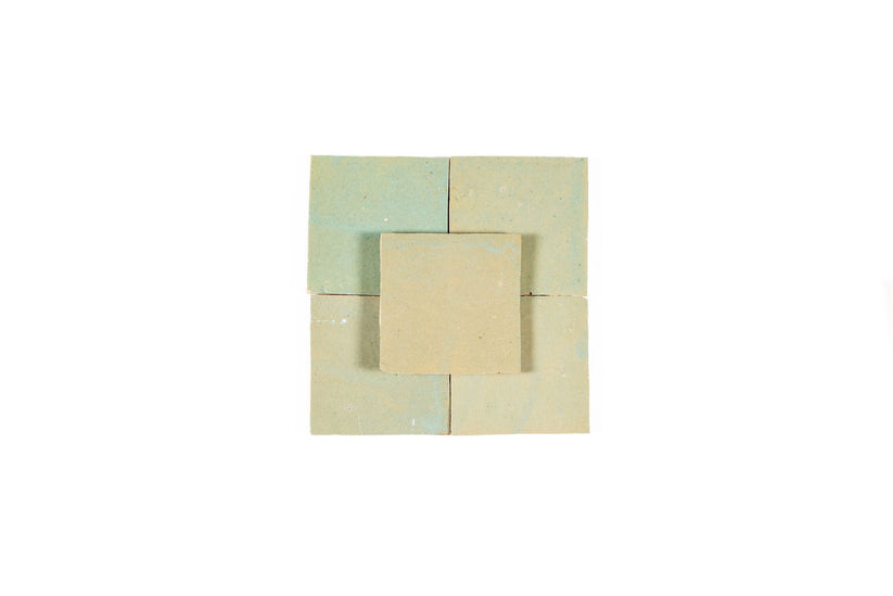 Zellige Collection - Lotus Green 4x4 Square