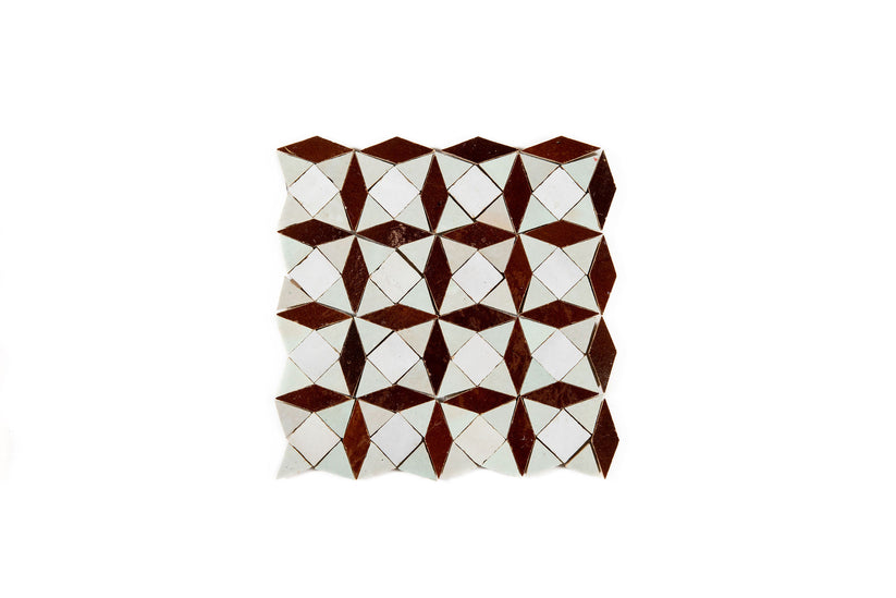 Zellige Collection - Ninja Star Square Mosaic