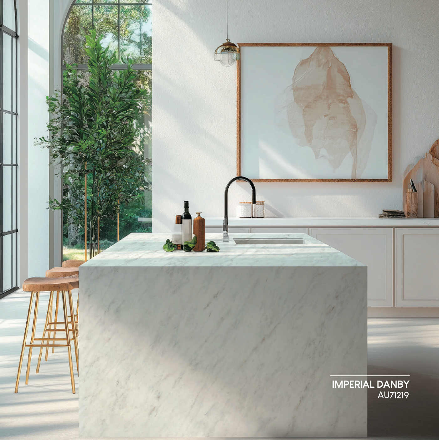 Imperial Danby Marble Look Quartz 63" x 126" - Endure by Piedrafina (SPECIAL PRICING)