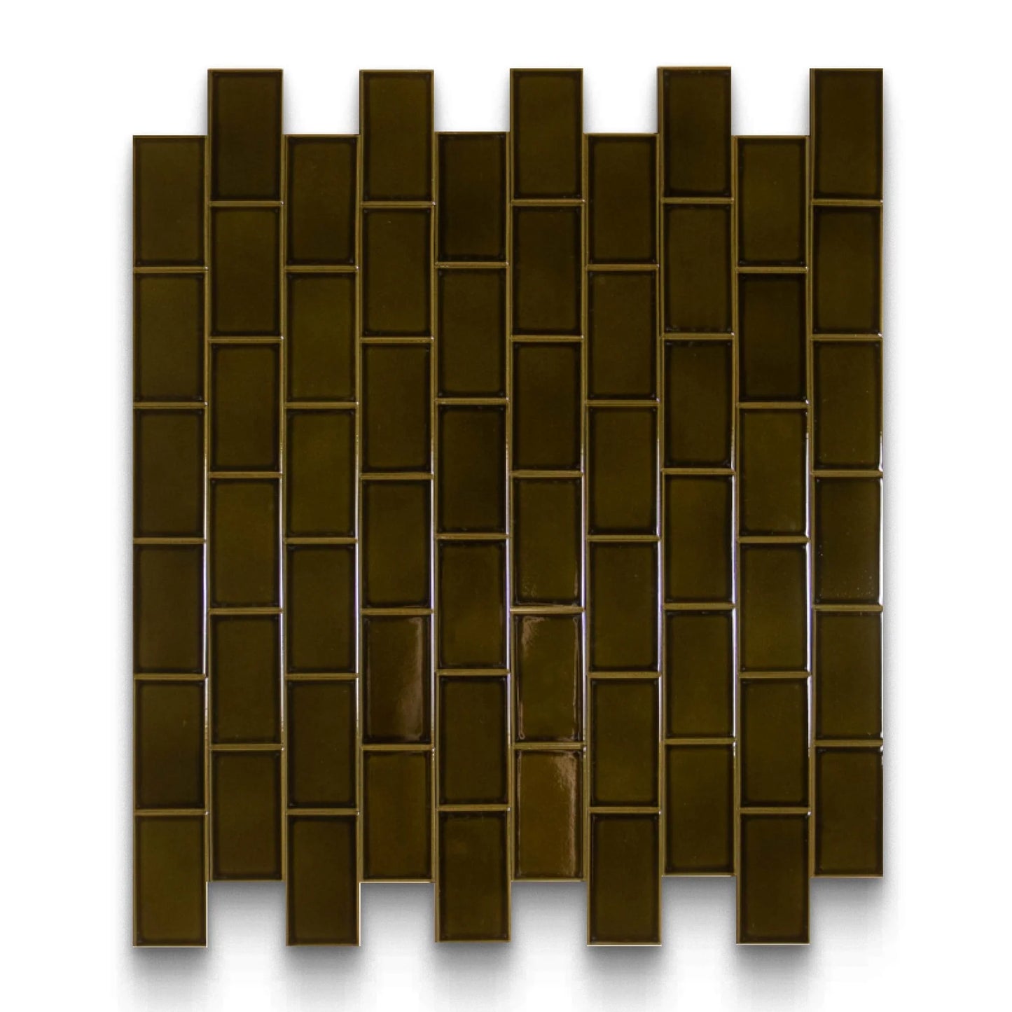 Koi 2.5x4.25 Olive Glossy Rectangle Tile - SOGNARE COLLECTION (SALE)