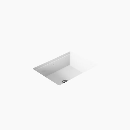 Kohler 19-3/4'' L x 15-5/8'' W Rectangular Undermount White Lavatory Sink with Overflow