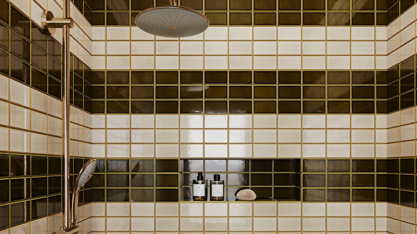 Koi 2.5x4.25 Olive Glossy Rectangle Tile - SOGNARE COLLECTION (SALE)