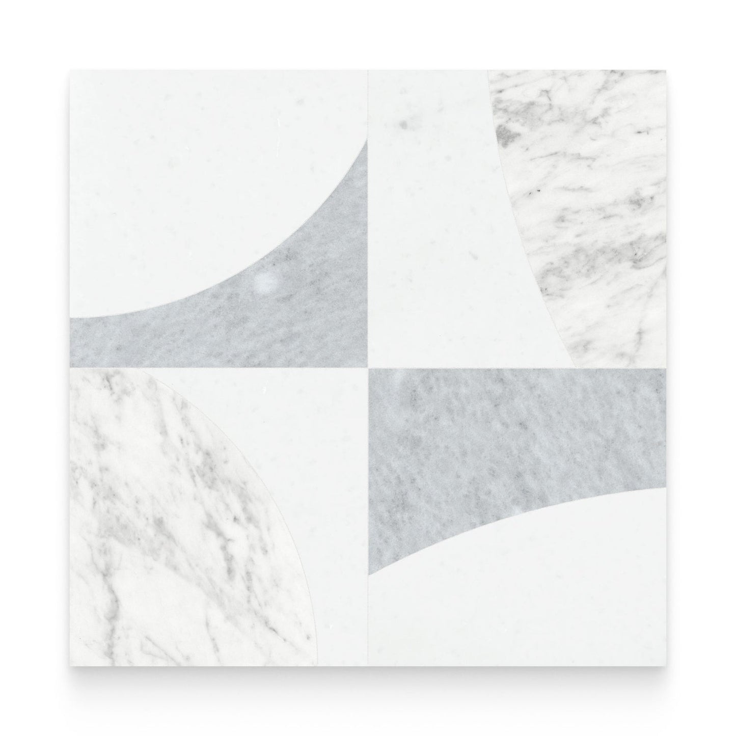 SOGNARE LUNAR DOVE HONED MARBLE MOSAIC