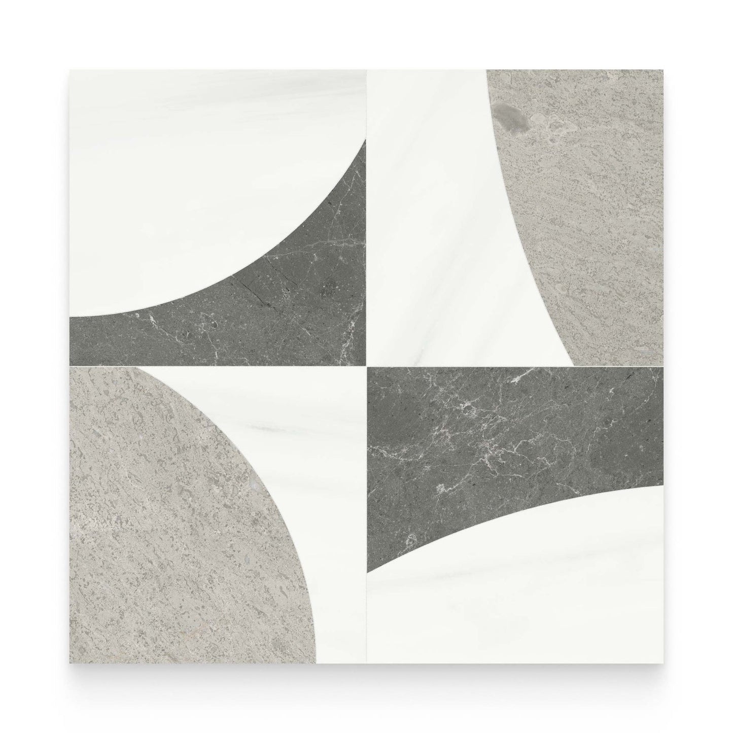 SOGNARE LUNAR MIST HONED MARBLE MOSAIC