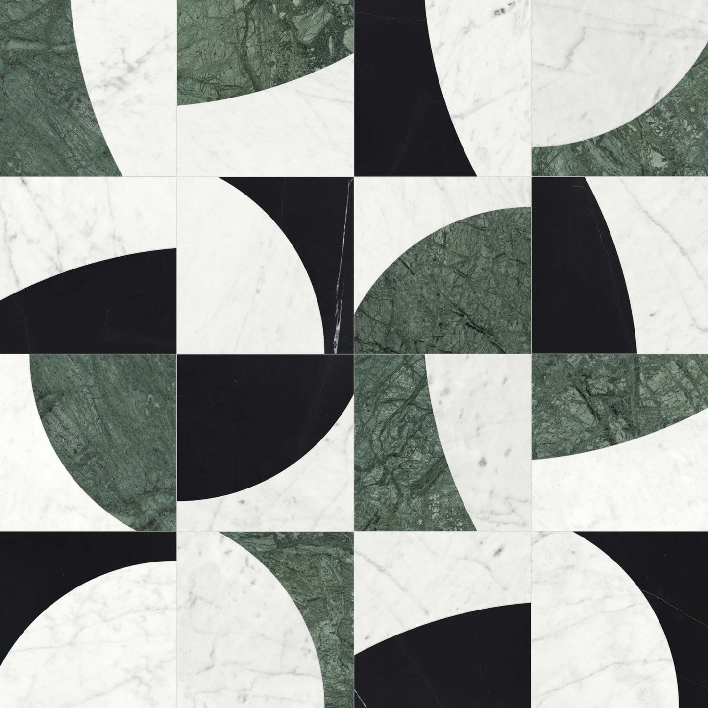 SOGNARE LUNAR PINE POLISHED MARBLE MOSAIC