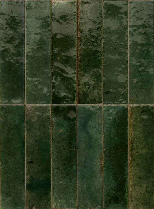 SOGNARE VERDE LOOK 2"X9" SUBWAY TILE - MADE IN ITALY (PLEASE CALL FOR SPECIAL PRICING)