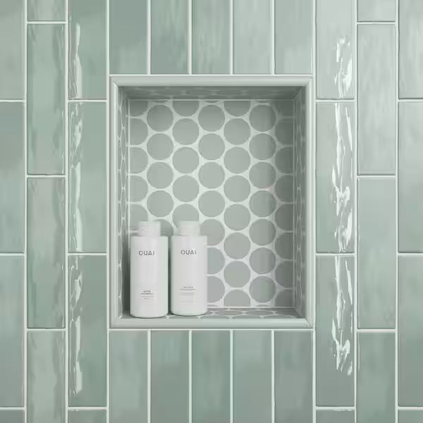 Marine 2-1/2'' x 5'' Aloe Verde Glossy Wall Tile