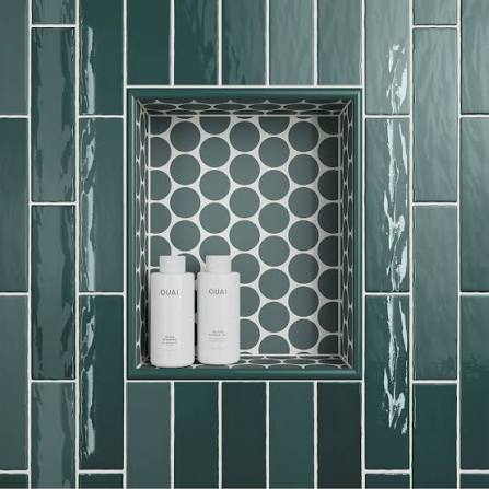Marine 2-1/2'' x 5'' Ocean Teal Glossy Wall Tile