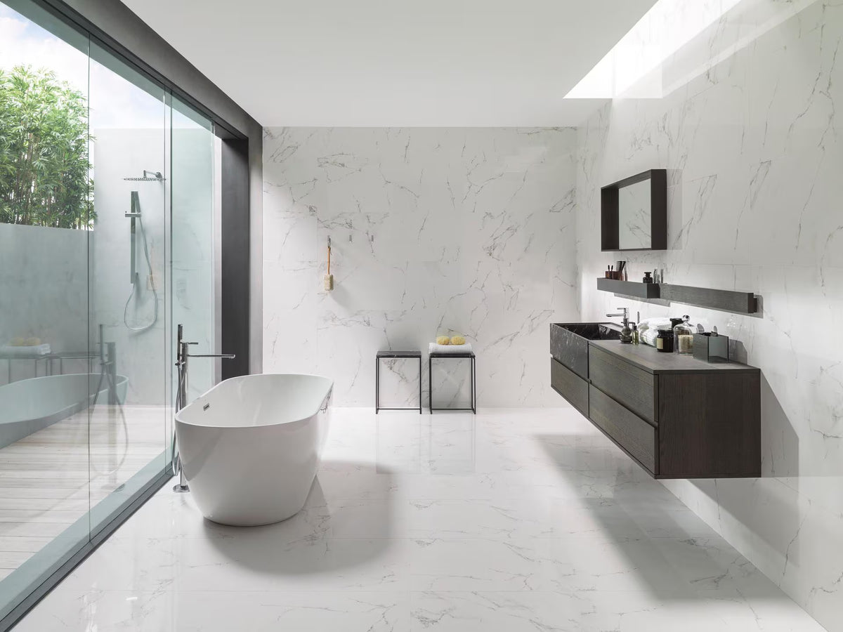 Marmol Carrara Blanco 13'' x 23'' - SALE