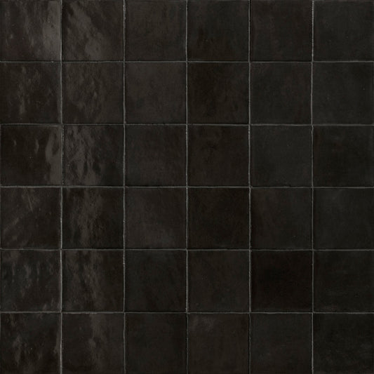 Black Cosmic 4x4 Tile Ceramic  - Sognare Exotic Collection MADE IN SPAIN