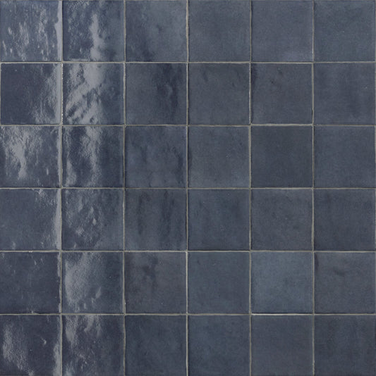 Etheral Blue Oltremare 4x4 Tile Ceramic MADE IN SPAIN - Sognare Exotic Collection