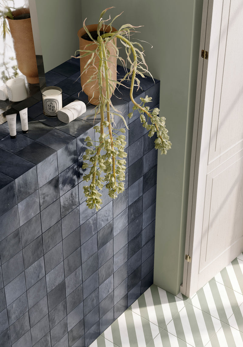 Etheral Blue Oltremare 4x4 Tile Ceramic MADE IN SPAIN - Sognare Exotic Collection