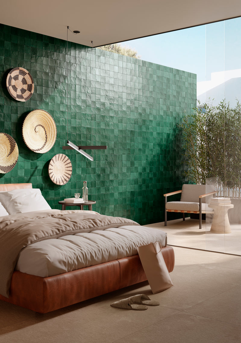 Patina Teal 4x4 Tile Ceramic  - Sognare Exotic Collection MADE IN SPAIN