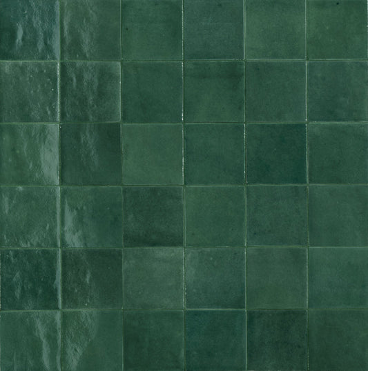 Patina Teal 4x4 Tile Ceramic  - Sognare Exotic Collection MADE IN SPAIN