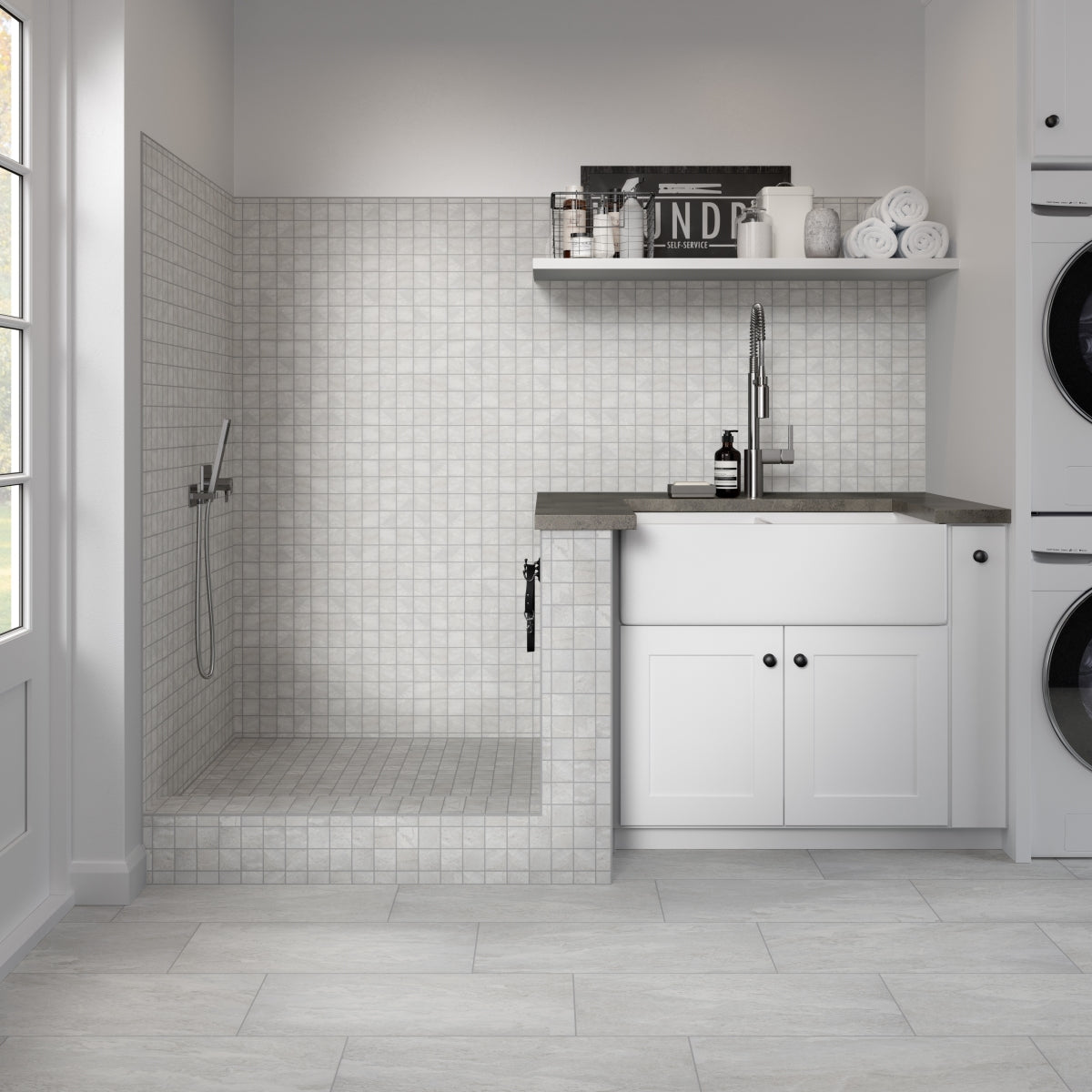 Milestone White Matte 12'' x 24'' Porcelain Tile