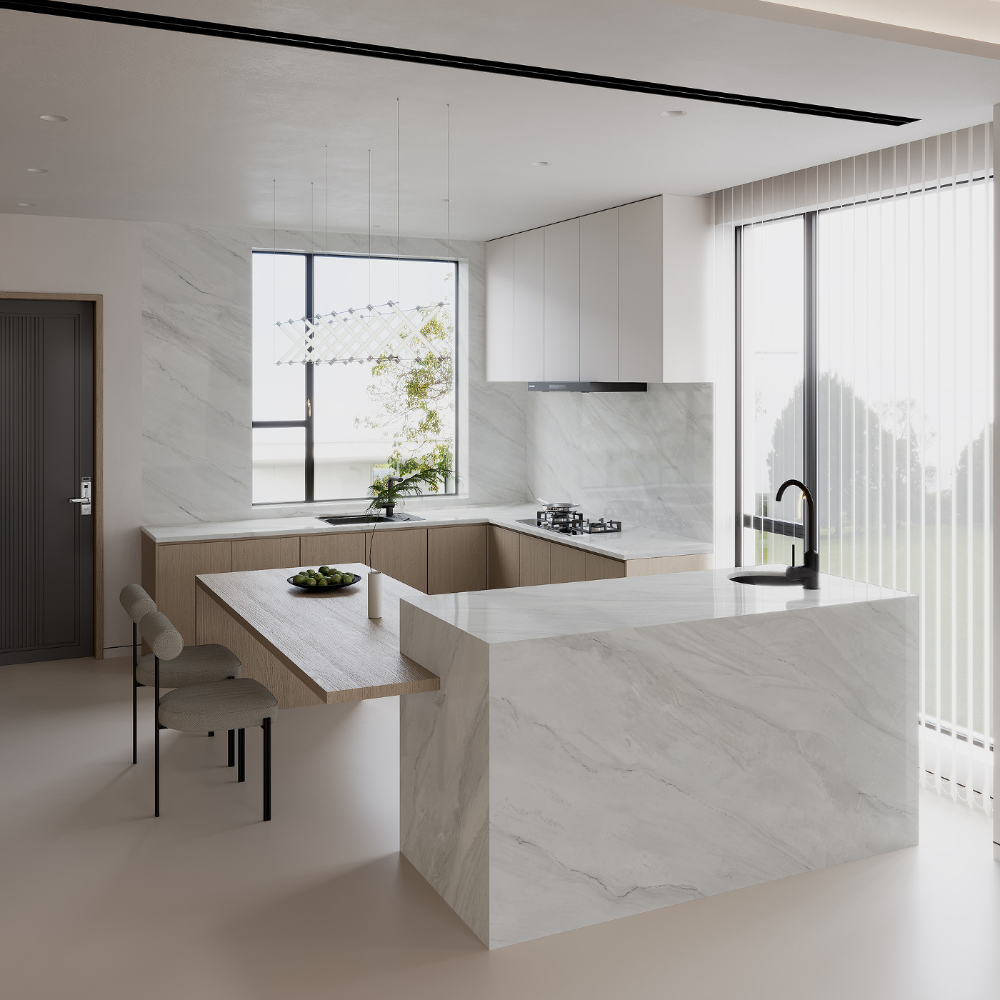 Mont Blanc 63" x 126" Quartzite  Look Quartz  - Endure by Piedrafina (SPECIAL PRICING)