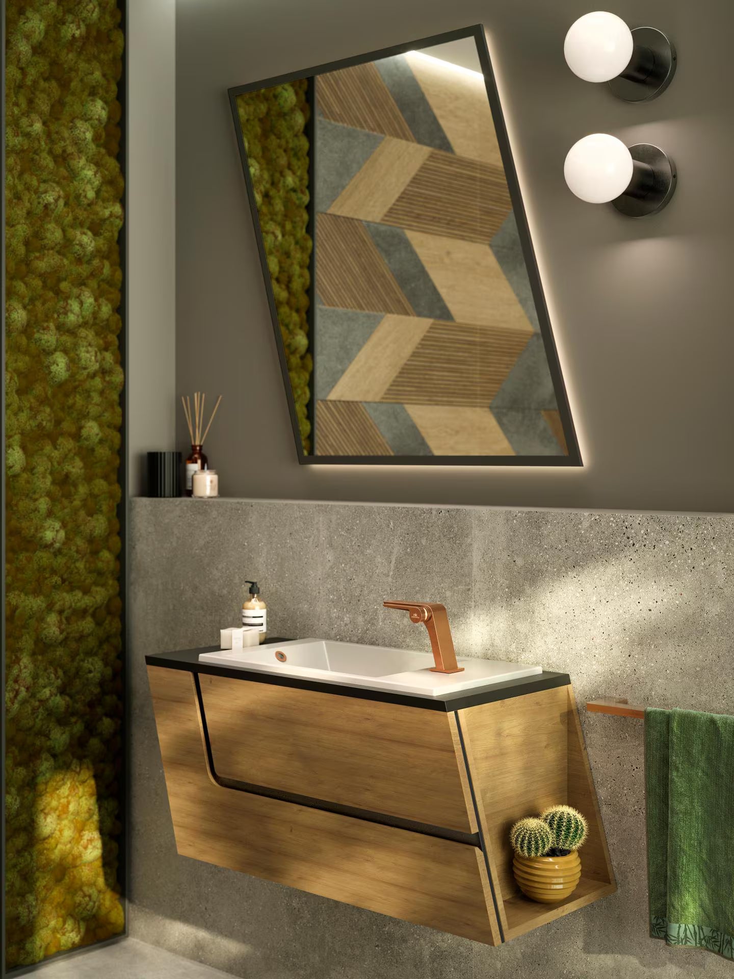 PORCELANOSA OXO 33" Floating Vanity - PLEASE CALL US FOR SPECIAL PRICING