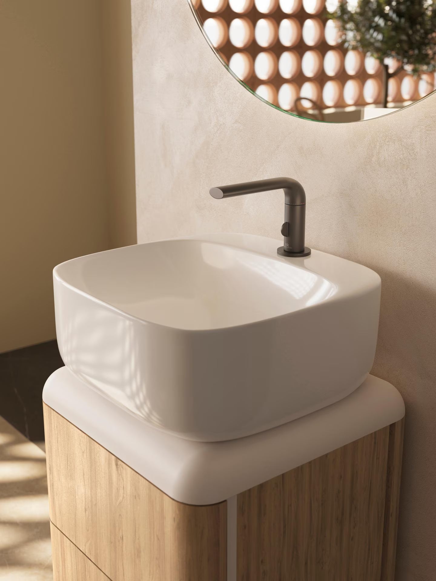 PORCELANOSA ARQUITECT APOYO BLANCO GLOSS 17" (PLEASE CALL US FOR SPECIAL PRICING)