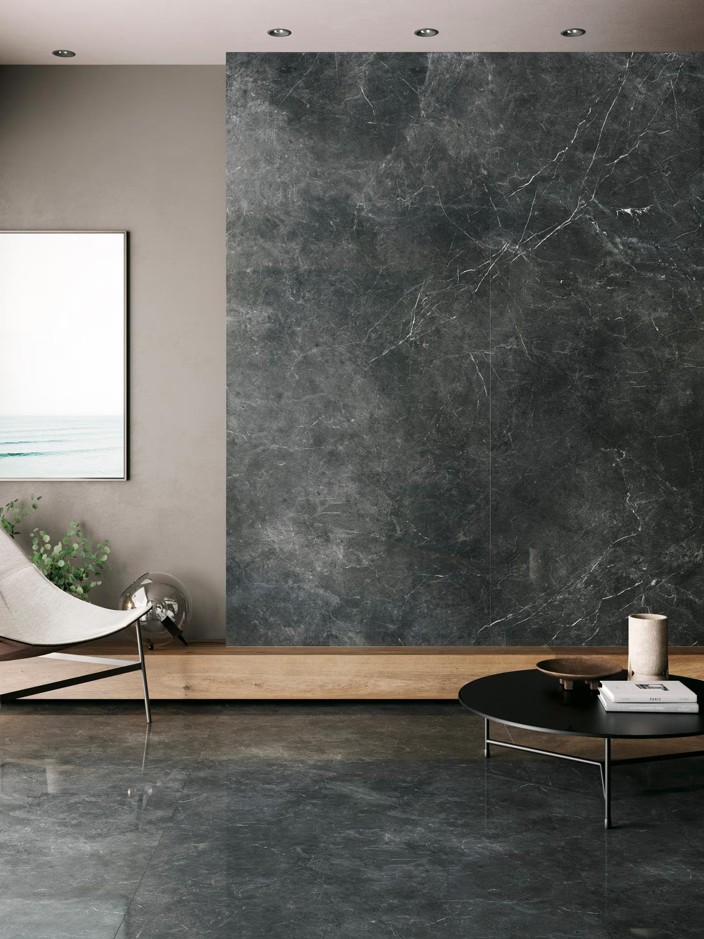 PORCELANOSA NERO VELLUTO POLISHED 47"X106" - (ON PROMOTION)