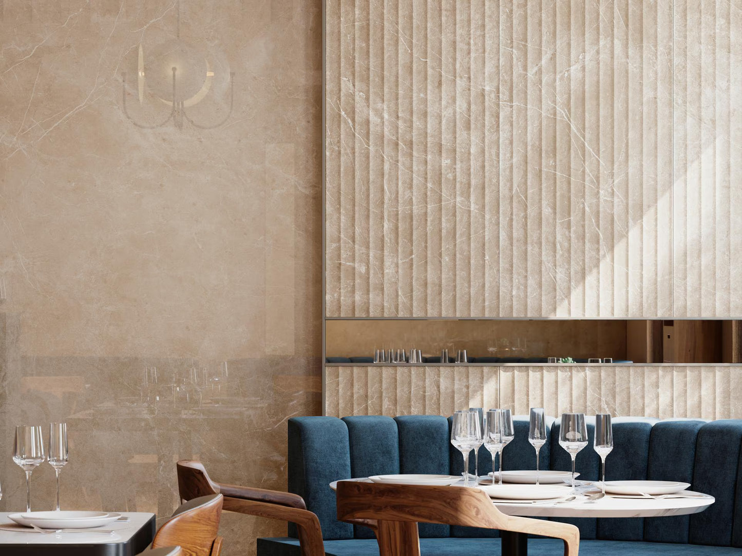 PORCELANOSA BEIGE VELLUTO POLISHED 47"X106" - (ON PROMOTION)