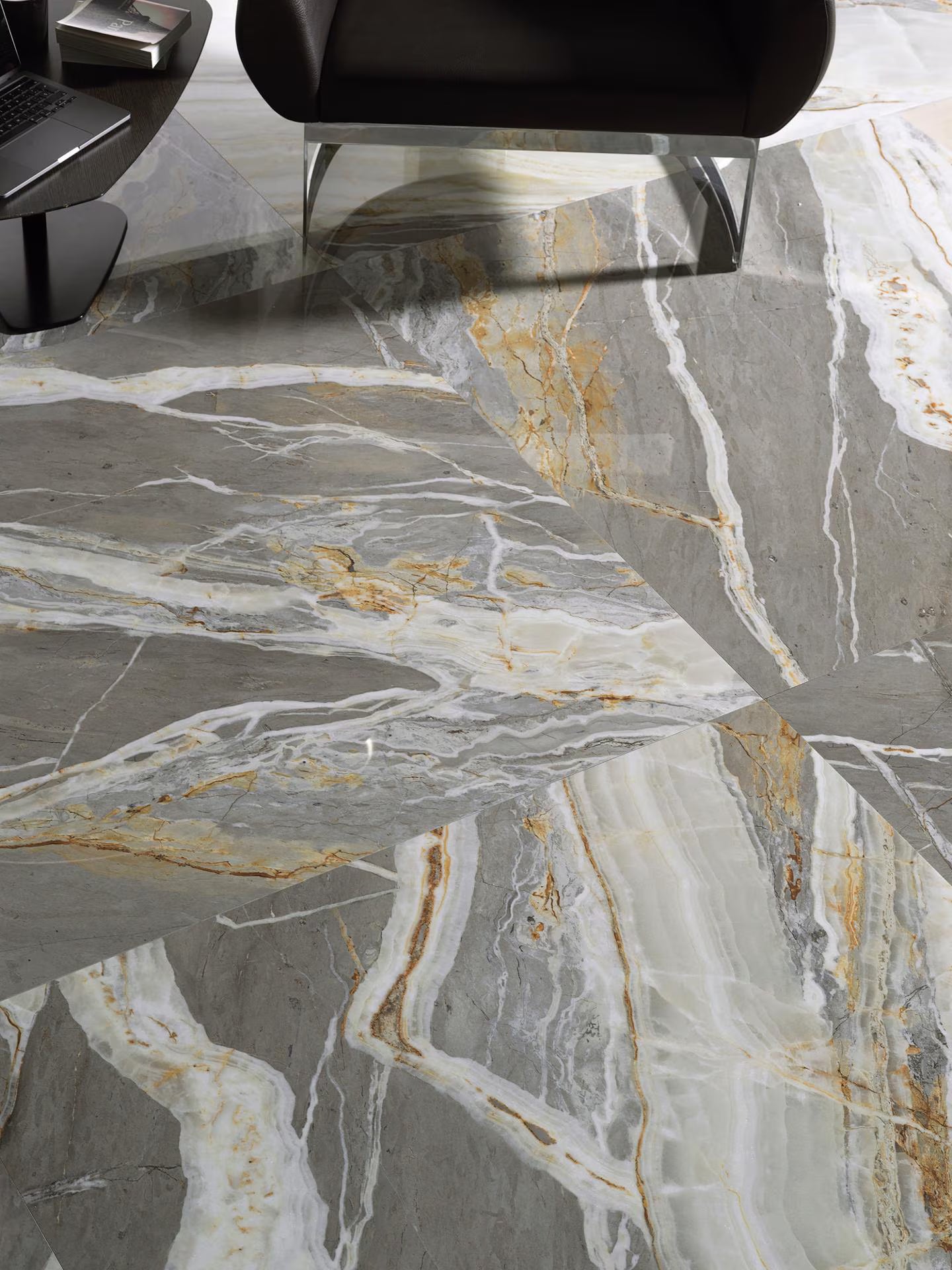 PORCELANOSA NUIT POLISHED 47"X47" - (ON PROMOTION)