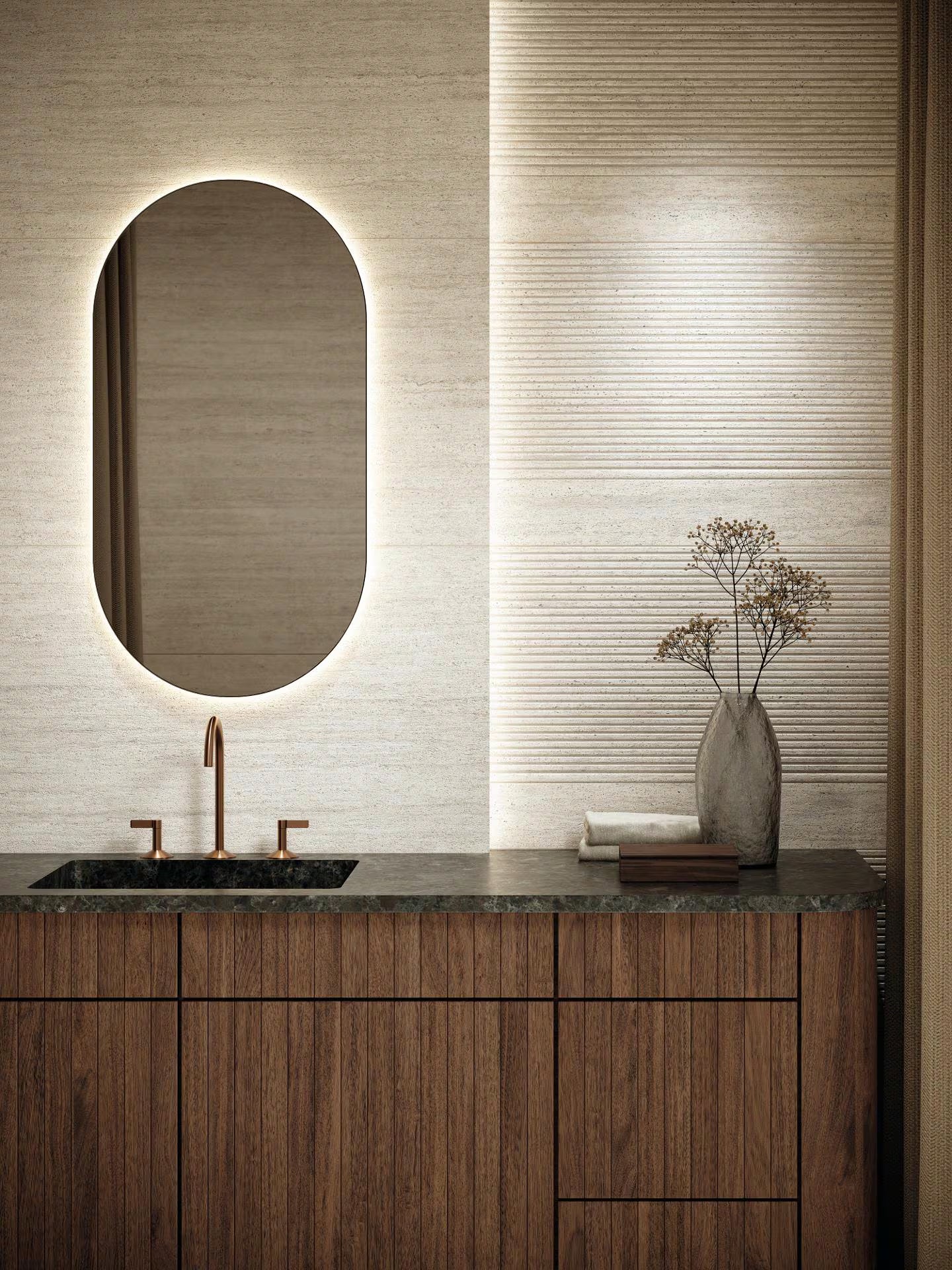 PORCELANOSA STRIPE TARANTO BIANCO 23"X59" - (ON SALE)