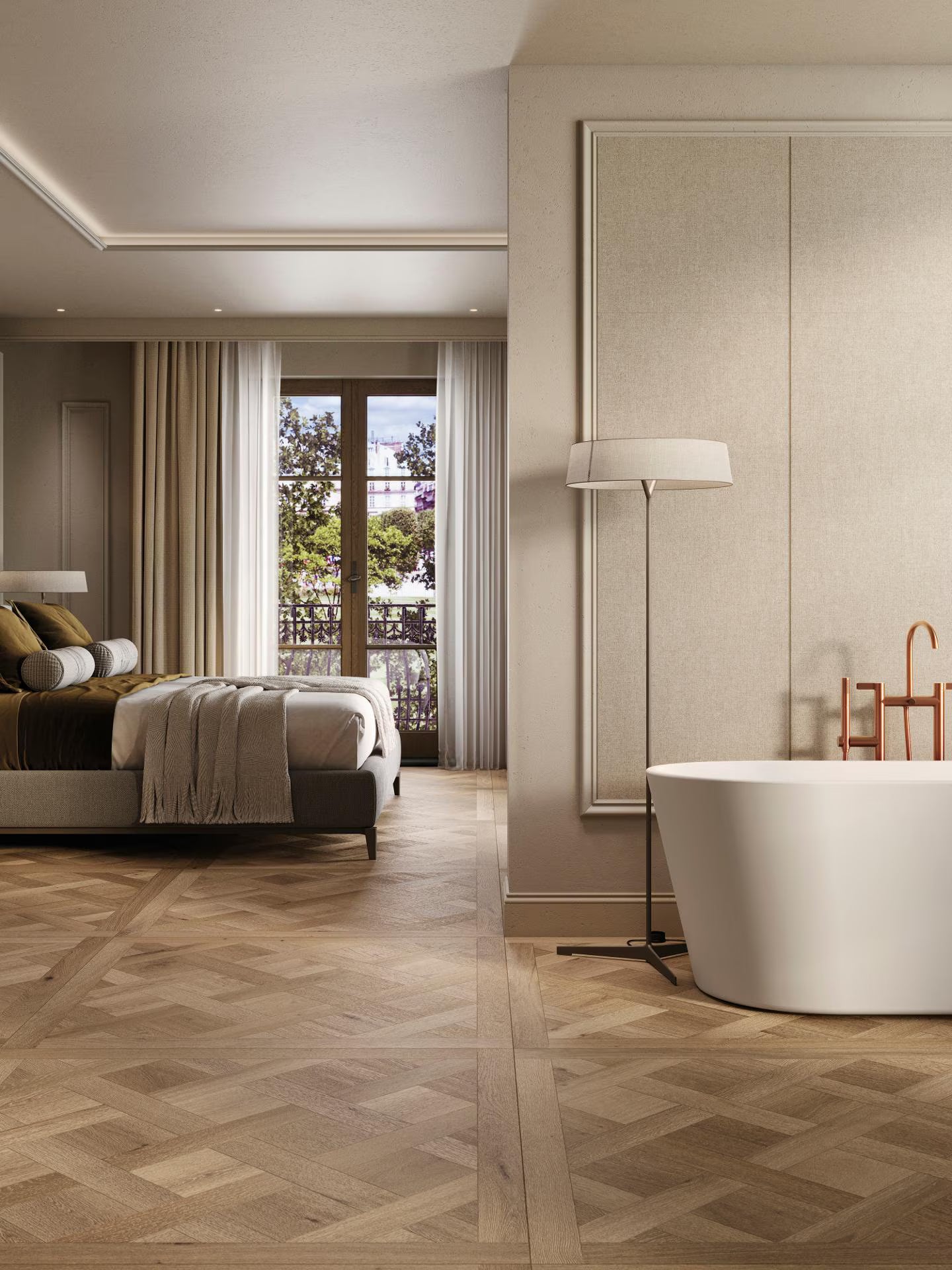 PORCELANOSA CAMBRIDGE NOGAL 47"X47" - (ON SALE)