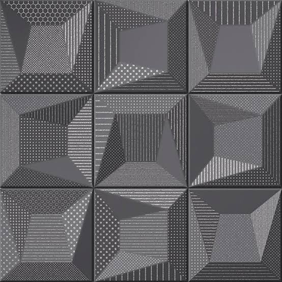 Porcelanosa Cosmos S4 Deco Black 6'' x 6'' - SALE
