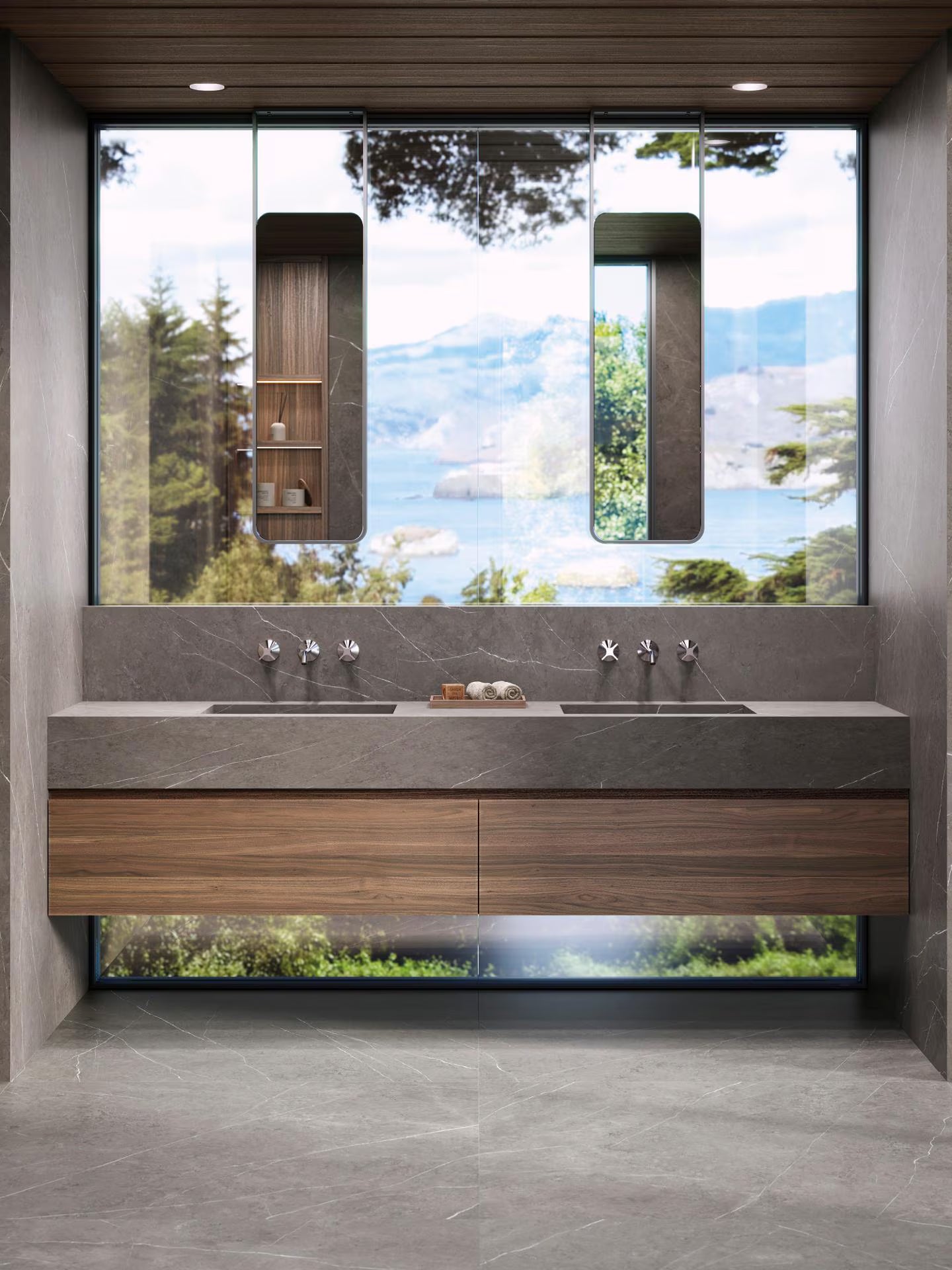 Porcelanosa Liem Grey Polished 47'' x 47''
