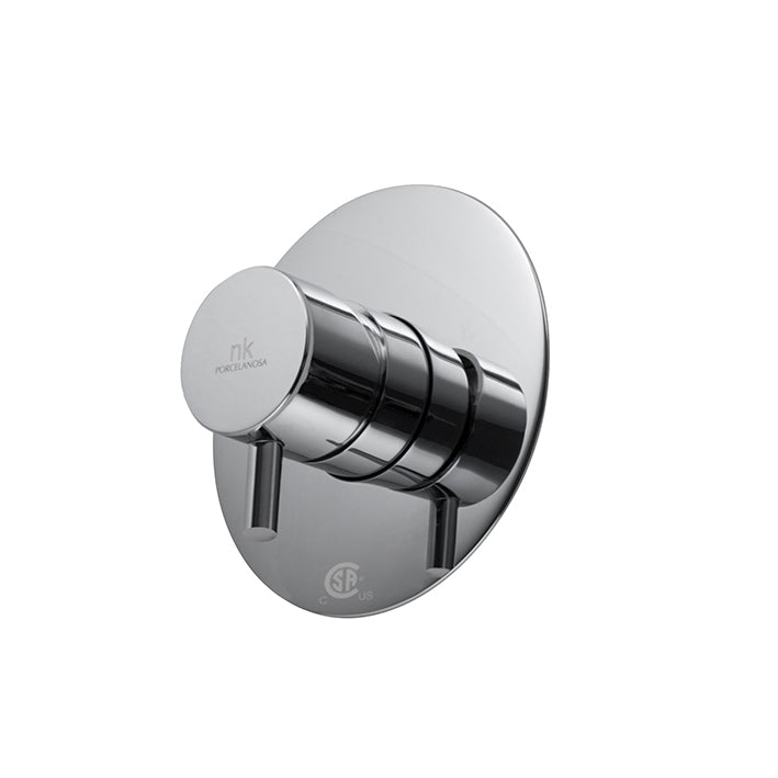 Noken Single Function Round Pressure Balance Shower System Chrome