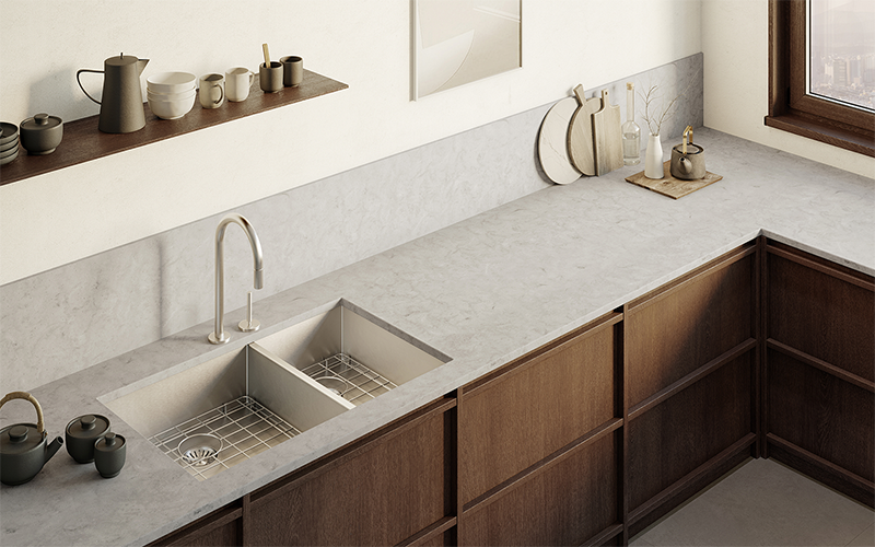 HIMACS Aurora Gray 760*3680(30''*145'')(PLEASE CALL US FOR SPECIAL PRICING)