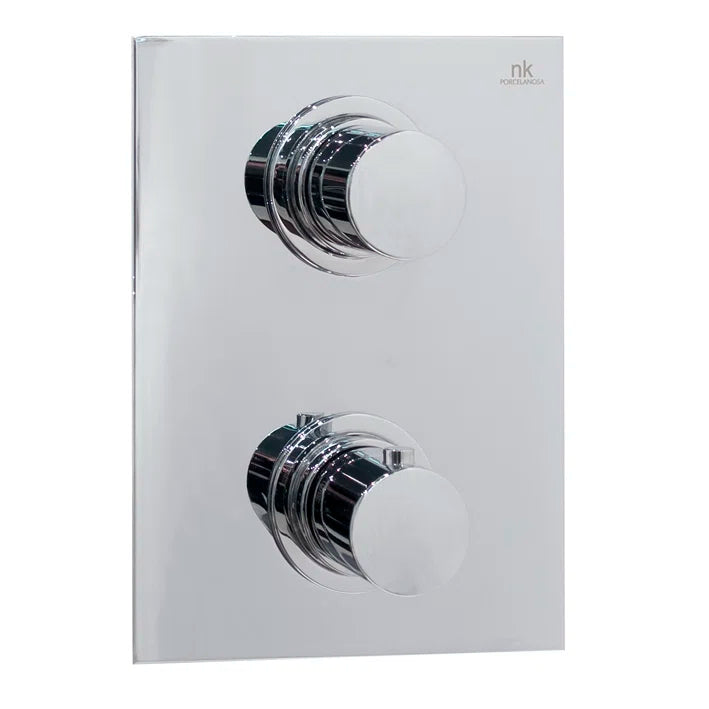 Porcelanosa Thermostatic Rondo Kit Shower Chrome