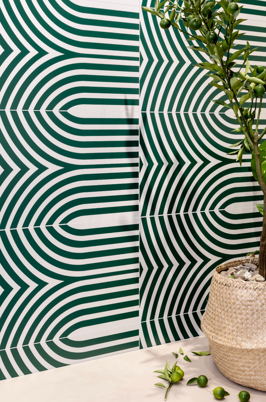 Elipse Verde Art Deco 13x24 - SOGNARE COLLECTION