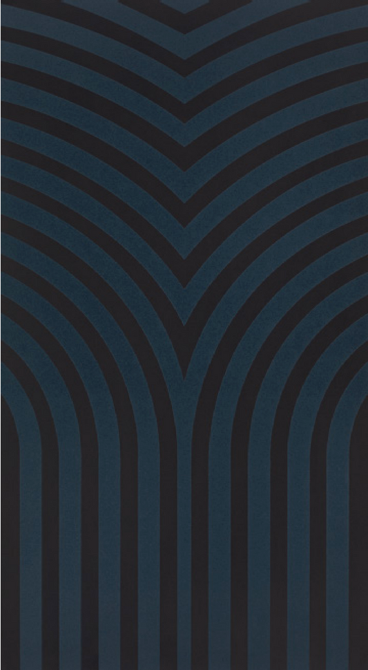Elipse Denim Preto  Art Deco 13x24 - SOGNARE COLLECTION