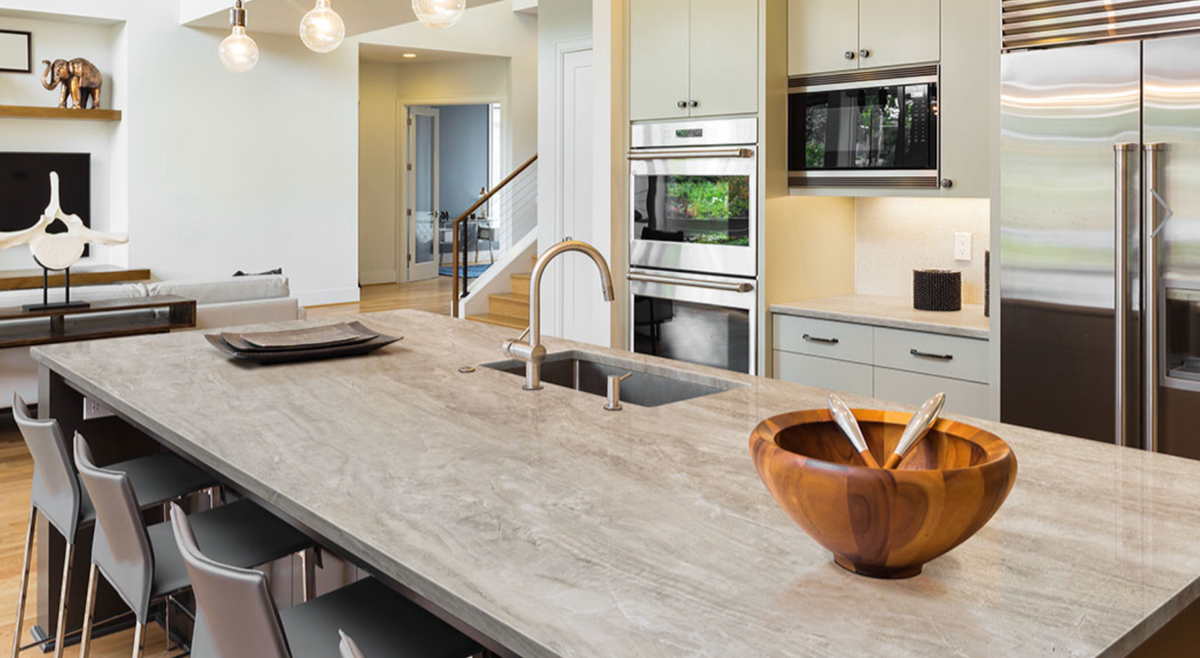 TAJA PERLA 63" x 126" - 12MM Large Format Porcelain Countertop (CALL US FOR SPECIAL PRICING)