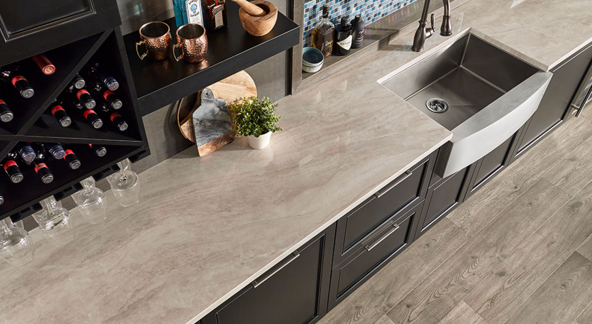 TAJA PERLA 63" x 126" - 12MM Large Format Porcelain Countertop (CALL US FOR SPECIAL PRICING)