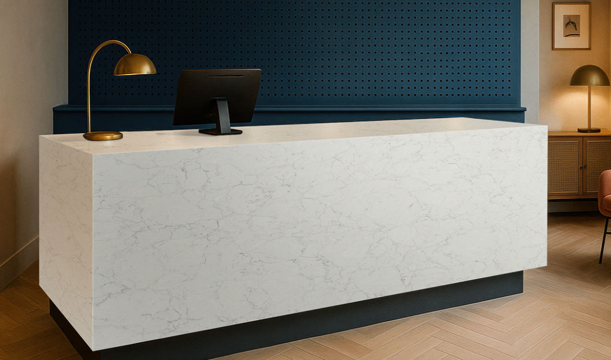 Calacatta Aidana 63" x 126"  LumaLuxe Quartz Countertop (CALL US FOR SPECIAL PRICING)