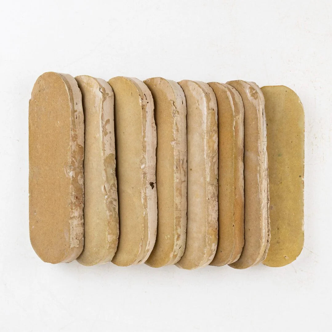 Sognare Zellige Bespoken 2'' x 6'' Oval Nomad Sand