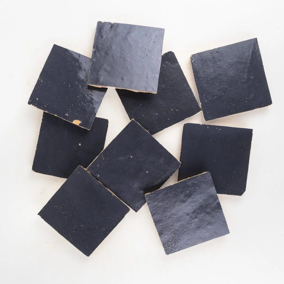 Zellige Bespoken 4'' x 4'' Indigo Mist
