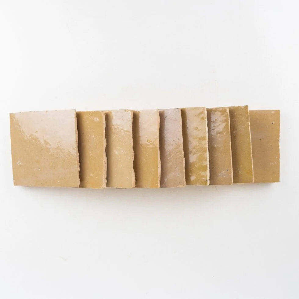 Zellige Bespoken 4'' x 4'' Nomad Sand