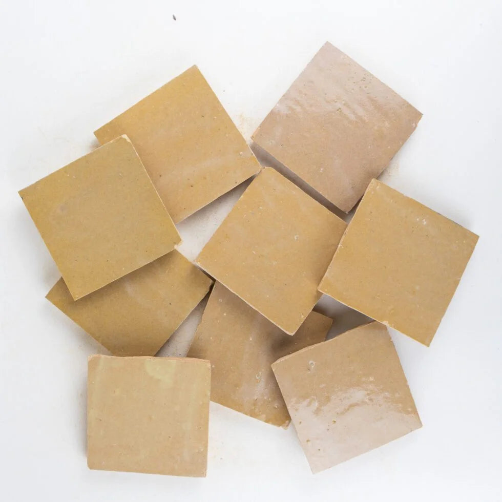 Zellige Bespoken 4'' x 4'' Nomad Sand