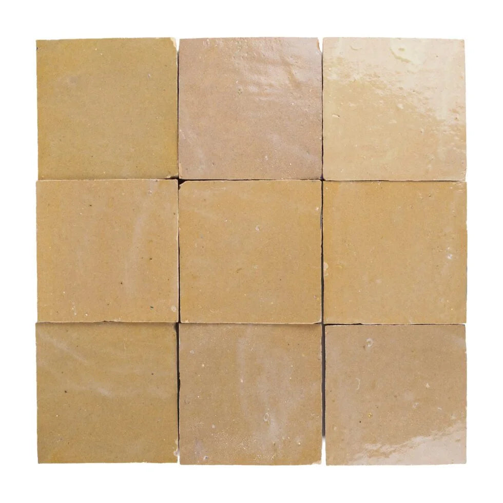 Zellige Bespoken 4'' x 4'' Nomad Sand