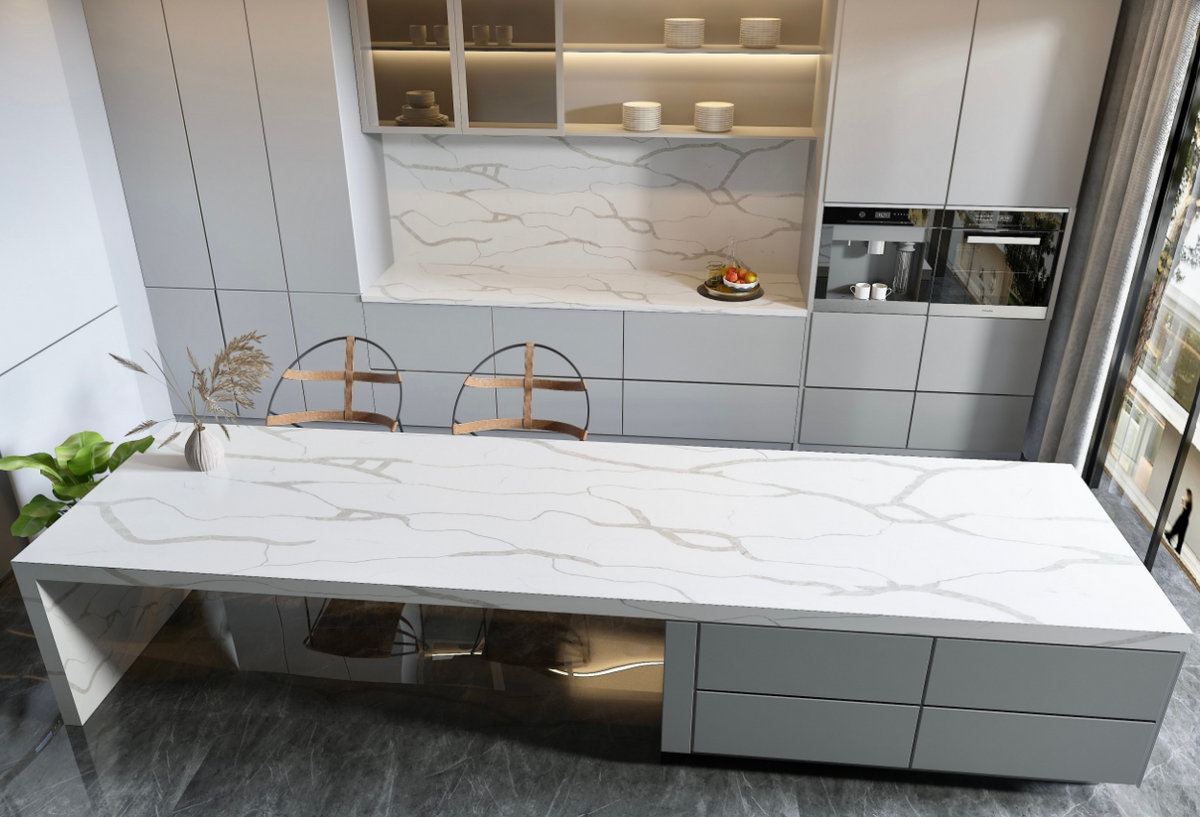 Statuario White Quartz- SUMMER CLEARANCE