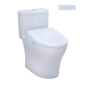 TOTO Aquia® IV - WASHLET®+ S7A One-Piece Toilet - 1.28 GPF & 0.9 GPF Cotton