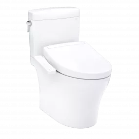TOTO Aquia® IV Cube WASHLET®+ S2 Two-Piece Toilet - 1.28 GPF/0.9 GPF White