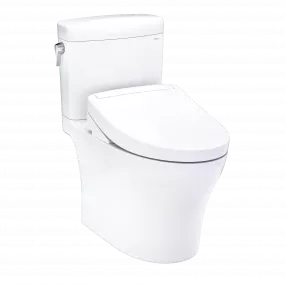 TOTO Aquia® IV Cube WASHLET®+ S5 Two-Piece Toilet - 1.28 GPF/0.9 GPF White