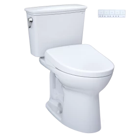 TOTO Drake® Transitional WASHLET®+ S7 Two-Piece Toilet - 1.28 GPF - Universal Height White