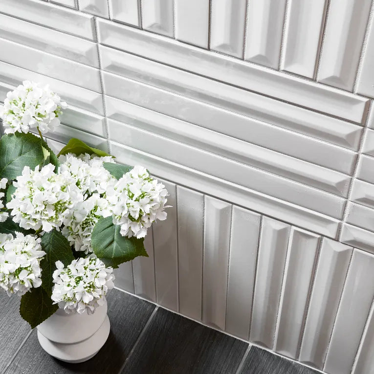 GEM BIANCO 2x16 - SOGNARE DECORATIVE TILE COLLECTIONS (SALE)