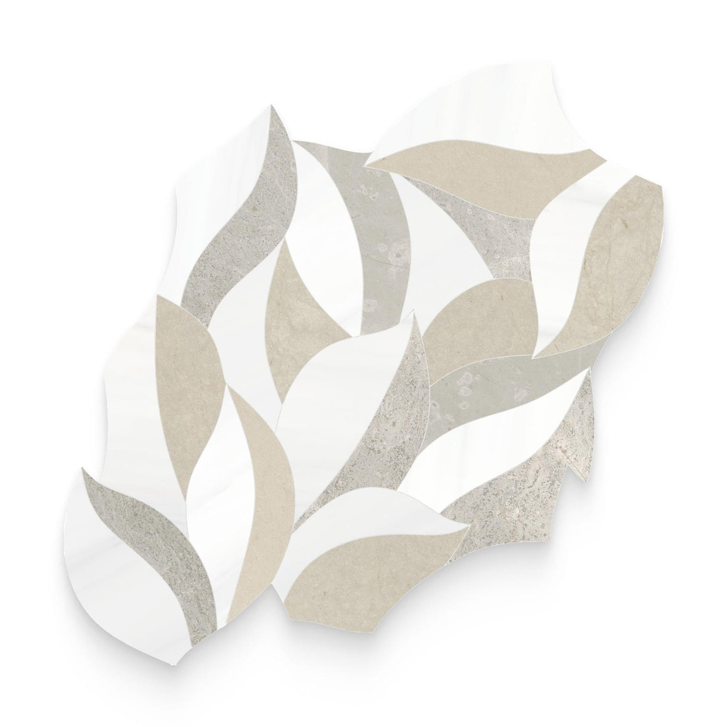 SOGNARE VERDANT CLAY HONED LEAF MARBLE MOSAIC